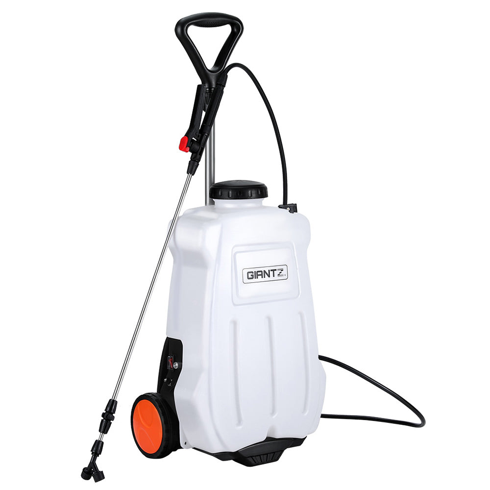 Giantz 20L Electric Backpack Trolley Weed Sprayer White/Black
