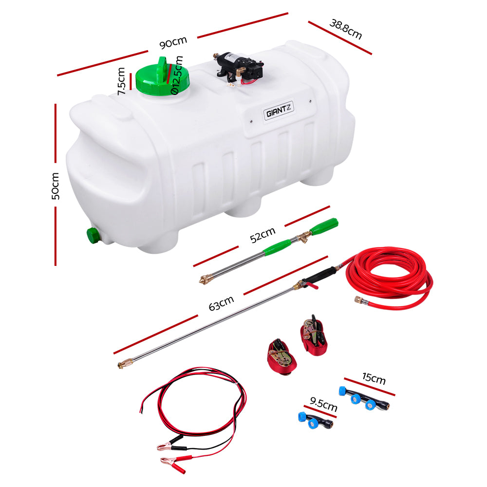 Giantz 100L ATV Weed Sprayer 80 PSI 3 Nozzles