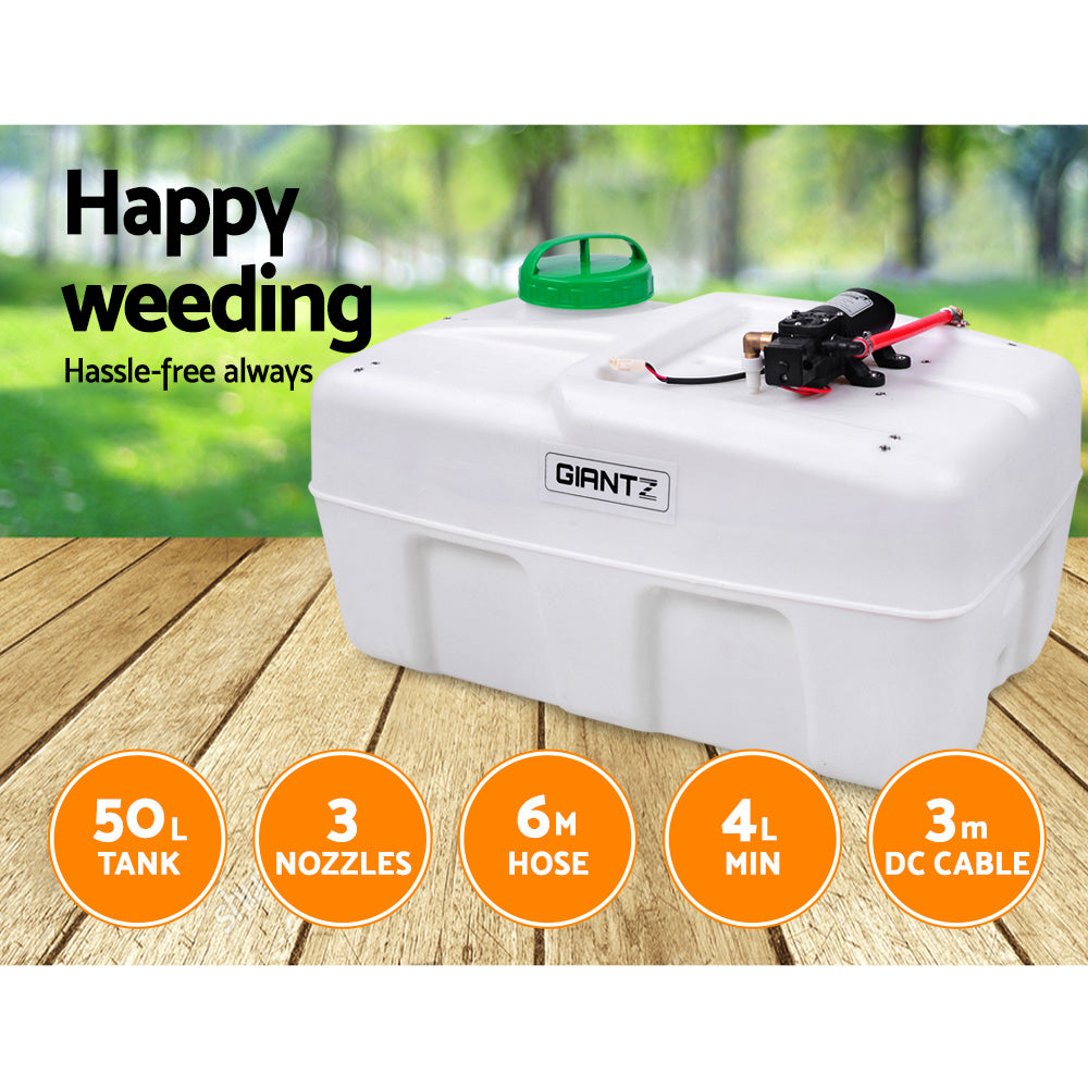 Giantz 50L Garden Weed Sprayer 80 PSI 3 Nozzles
