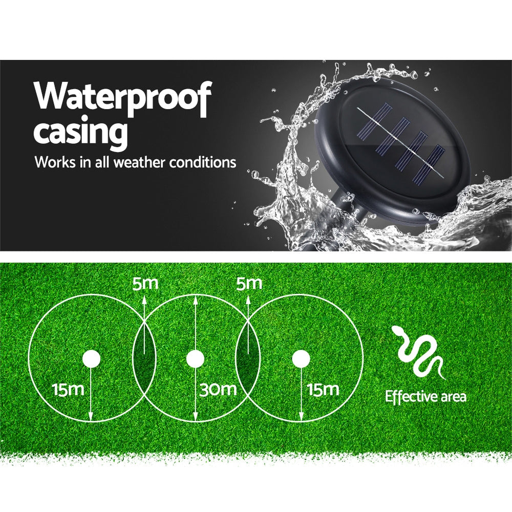 Gardeon 6-Pack Ultrasonic Solar Snake Repellers Weatherproof