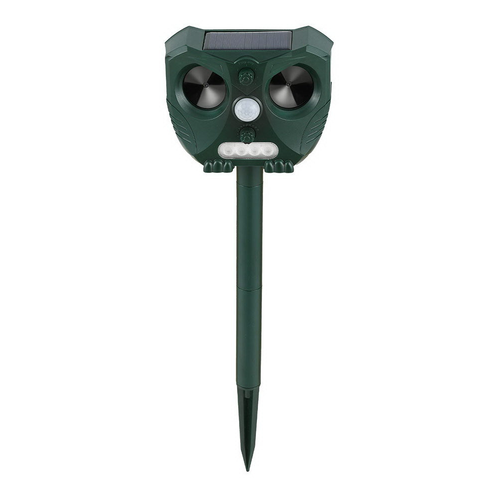 Gardeon Ultrasonic Snake Repeller Solar USB Rechargeable Green