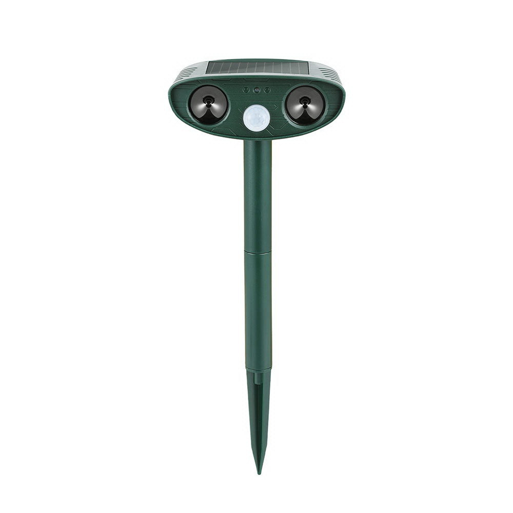 Gardeon Ultrasonic Snake Repeller Battery USB Solar Powered Green