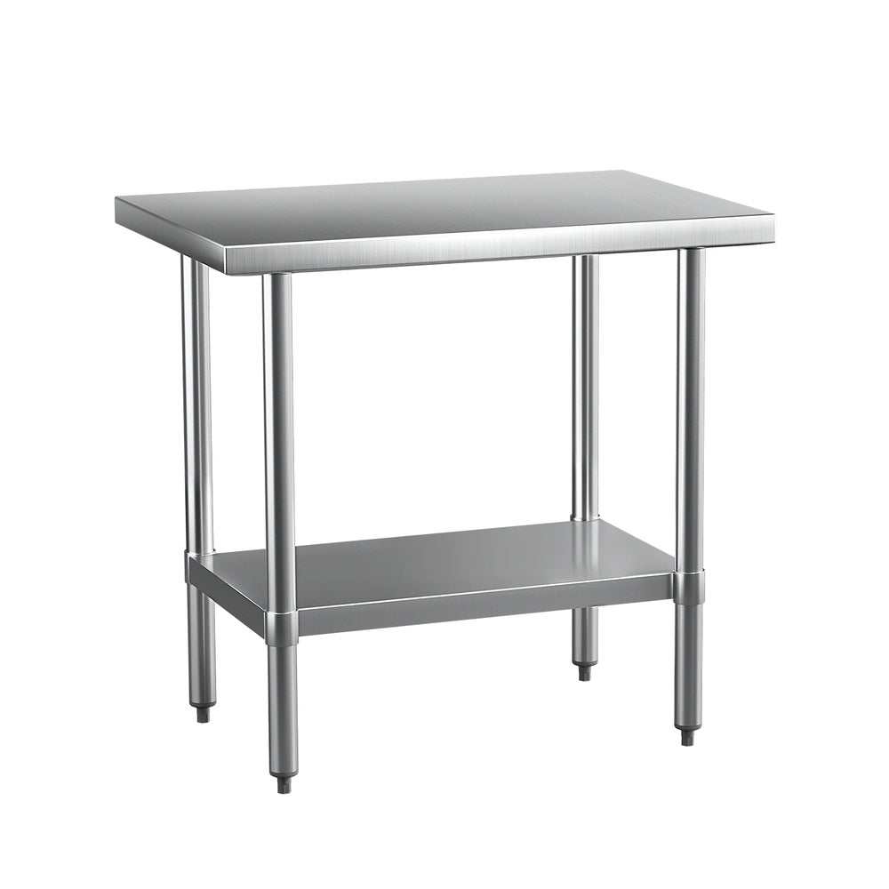 Cefito 910x610mm Stainless Steel Kitchen Work Bench Adjustable Shelf