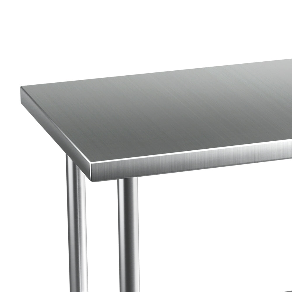 Cefito 910x610mm Stainless Steel Kitchen Work Bench Adjustable Shelf