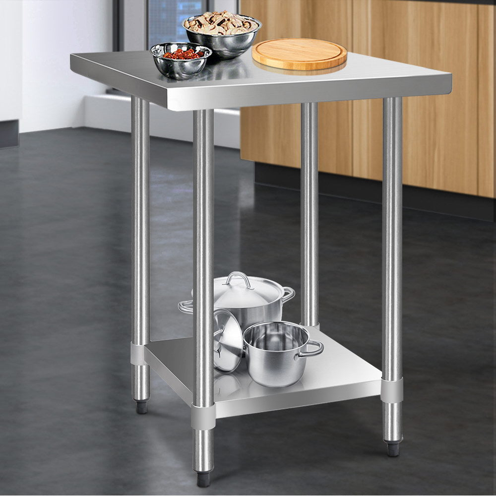 Cefito 762x762mm Stainless Steel Kitchen Bench 430