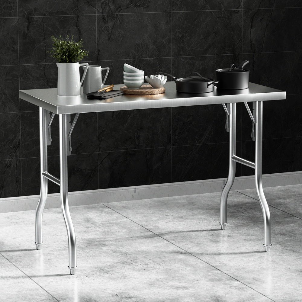 Cefito Foldable Stainless Steel Kitchen Work Bench 430