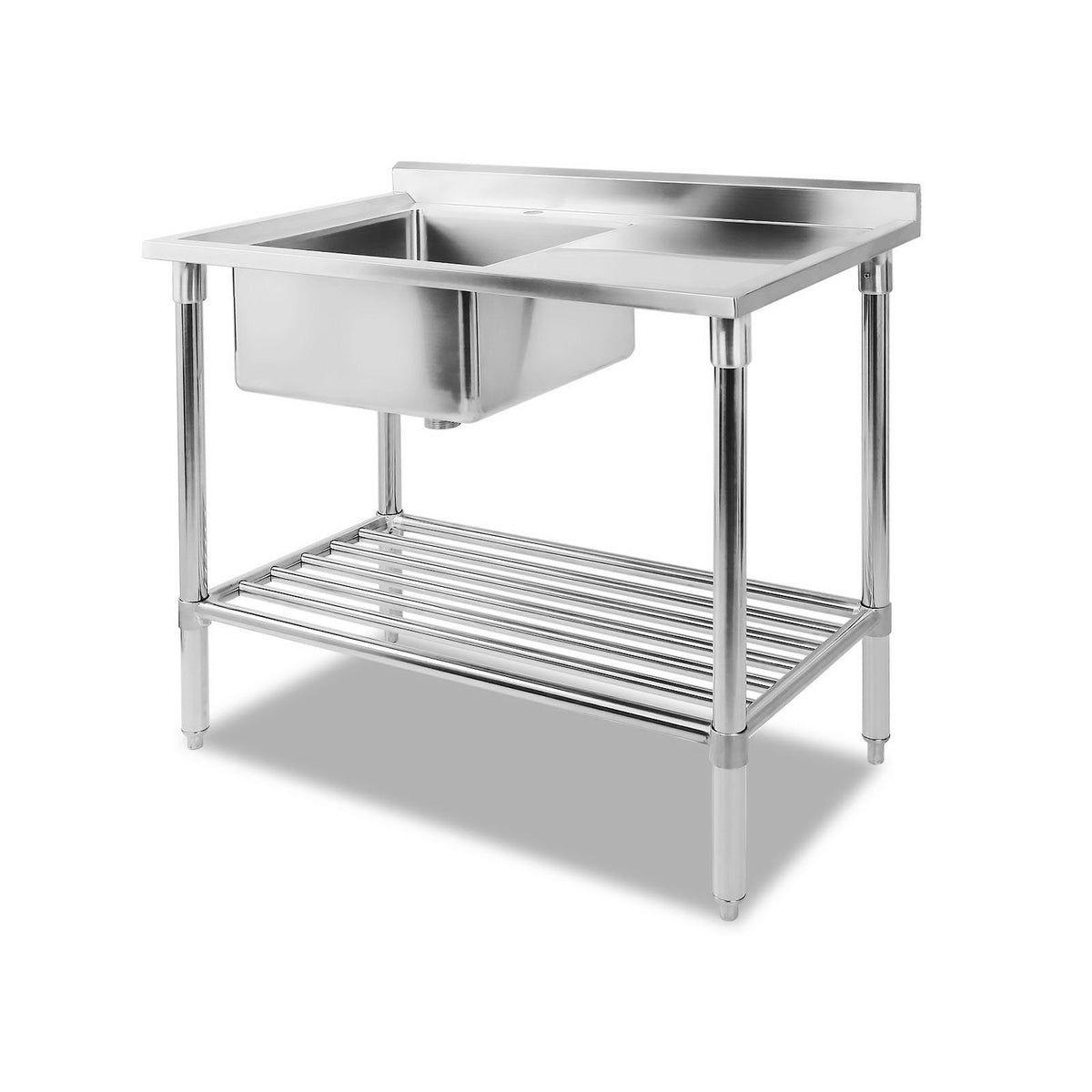Cefito 100x60cm Stainless Steel Kitchen Sink Bench 304