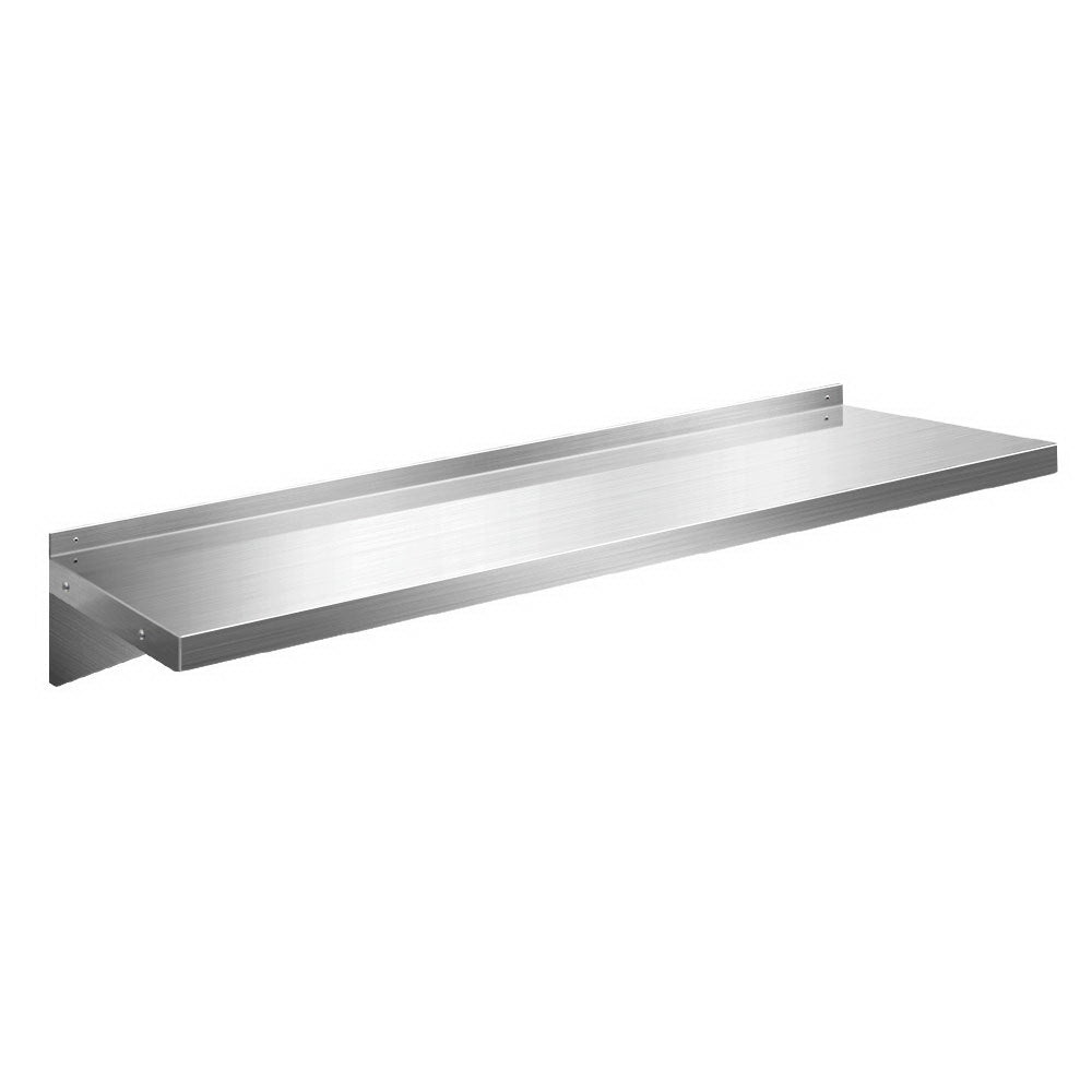 Cefito 1200mm Stainless Steel Wall Shelf Rack Silver