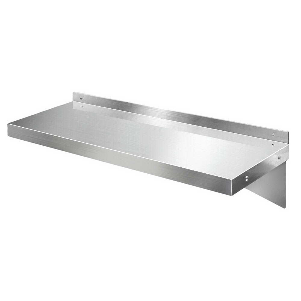 Cefito 900mm Stainless Steel Wall Shelf Mounted Rack Silver