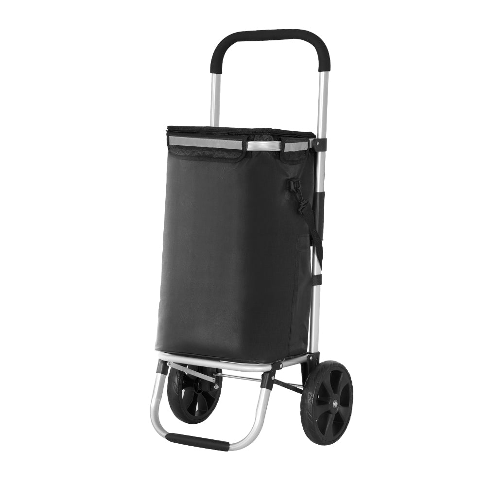 Emajin Foldable Shopping Trolley Cart 45kg Black