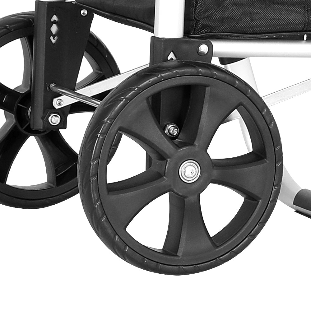 Emajin 45KG Foldable Shopping Trolley Cart Black