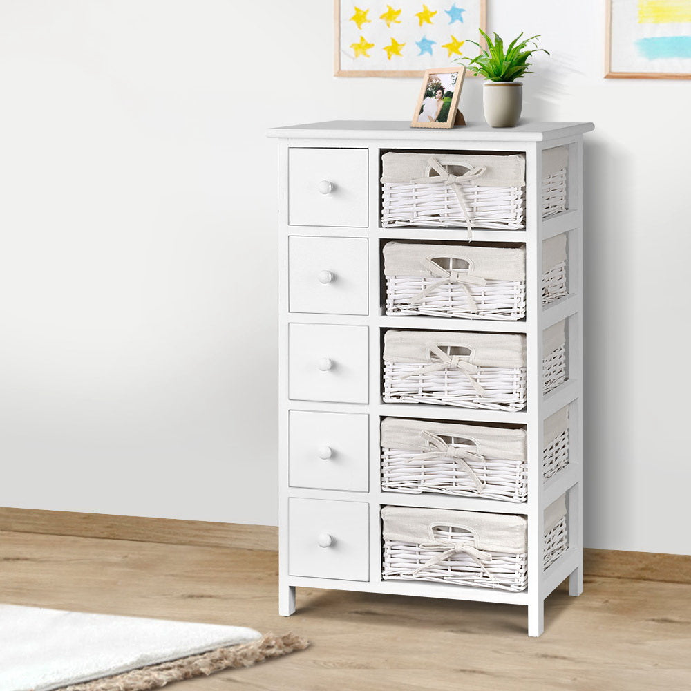 May 5 Drawer Chest of Drawers with 5 Baskets