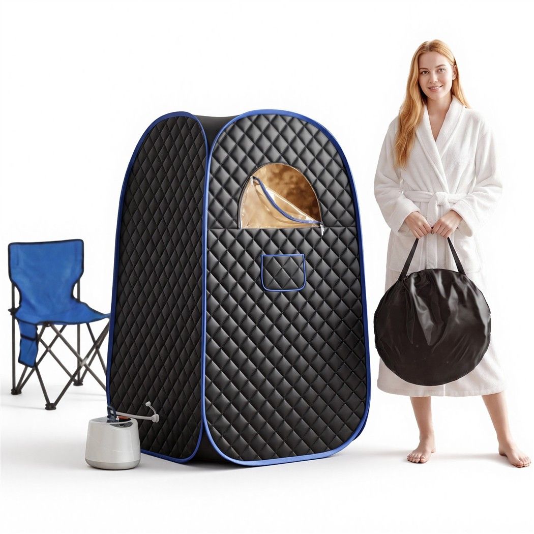Devanti Portable Steam Sauna Tent 1000W 2L Pop Up Home Spa