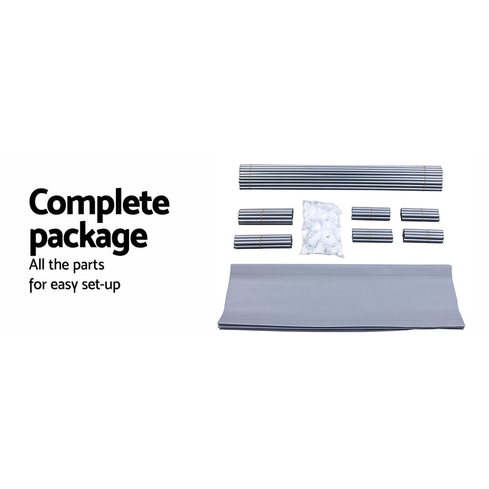 Stackable 10-Tier Shoe Rack Cabinet Grey