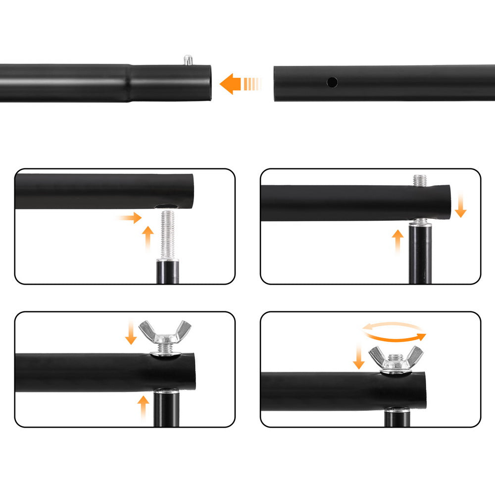Photography Backdrop Stand Kit 2.5x3m Studio Screen with Carry Bag