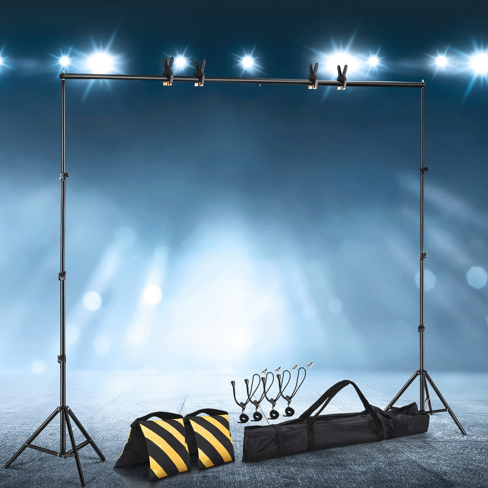 Photography Backdrop Stand Kit 2.5x3m Studio Screen with Carry Bag