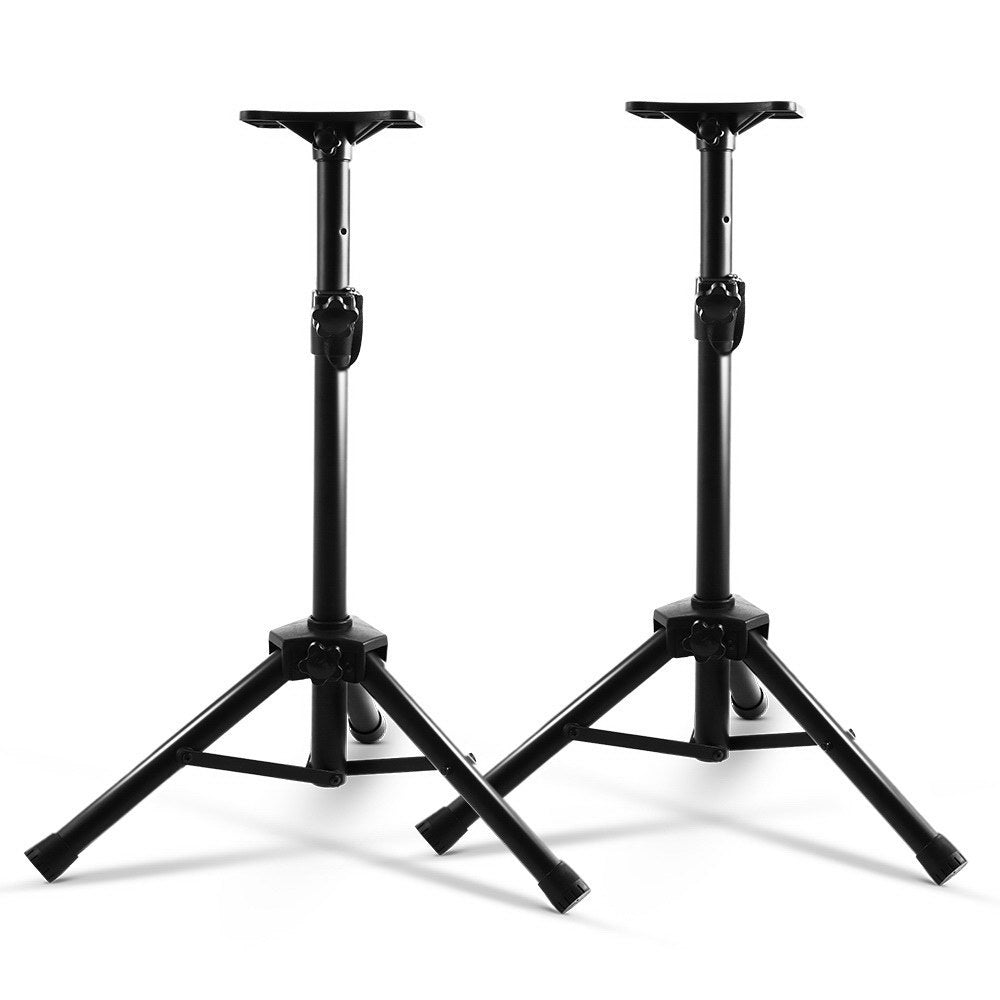 Alpha Adjustable Speaker Stands 65-120cm Black 2pcs