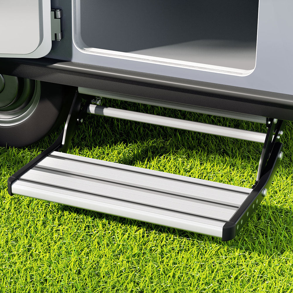 Weisshorn Single Caravan Step Aluminium Pull-Out 200KG