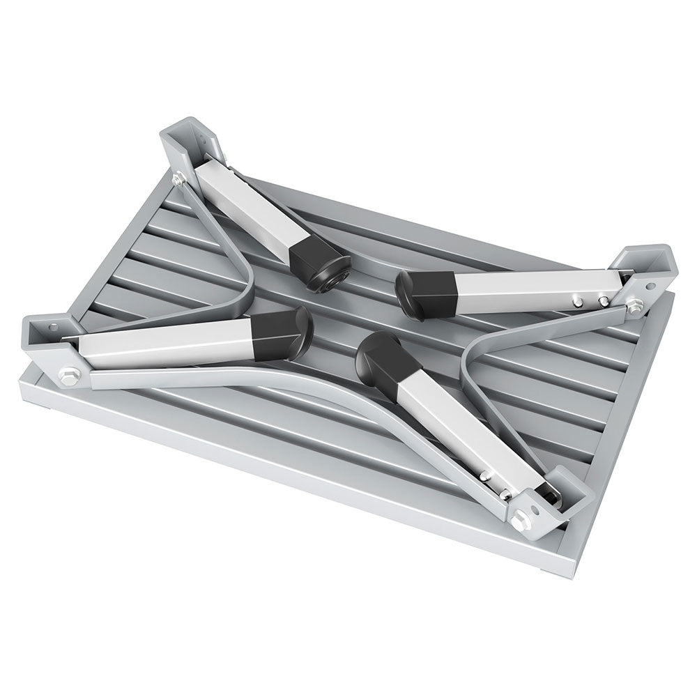 Weisshorn Aluminium Folding Caravan Step Ladder Stool Silver