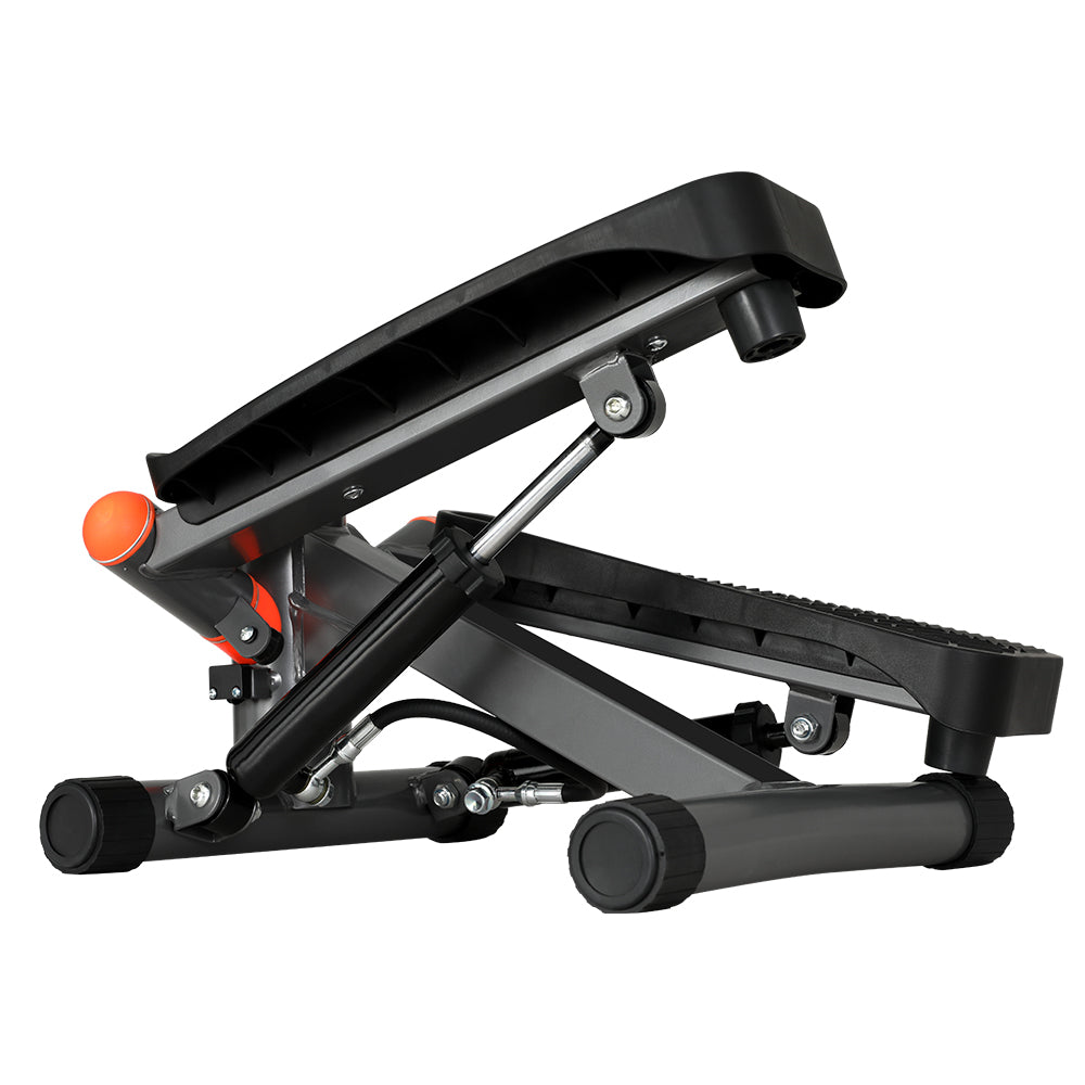 Everfit Mini Stepper 150KG Aerobic Trainer with Resistance Ropes Black/Grey/Orange