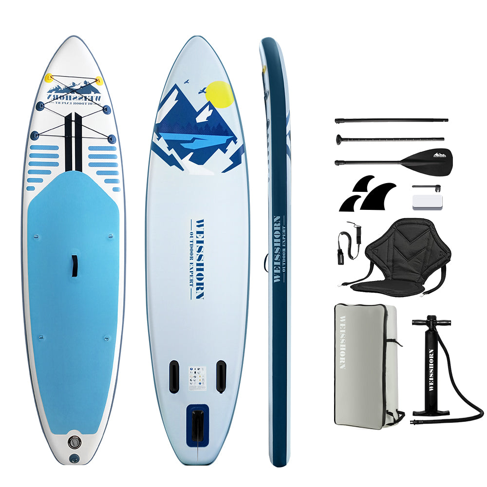 Weisshorn 10.6ft Inflatable Paddle Board Kayak Blue