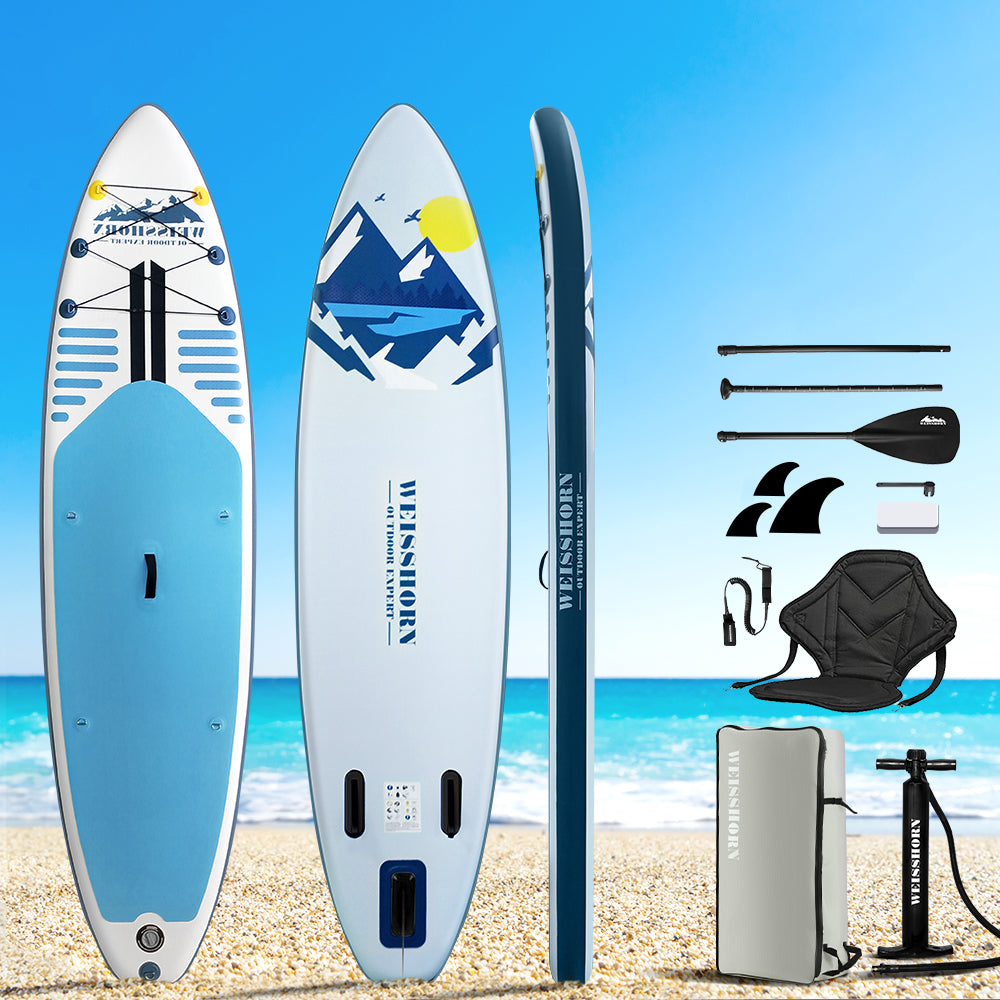 Weisshorn 10.6ft Inflatable Paddle Board Kayak Blue