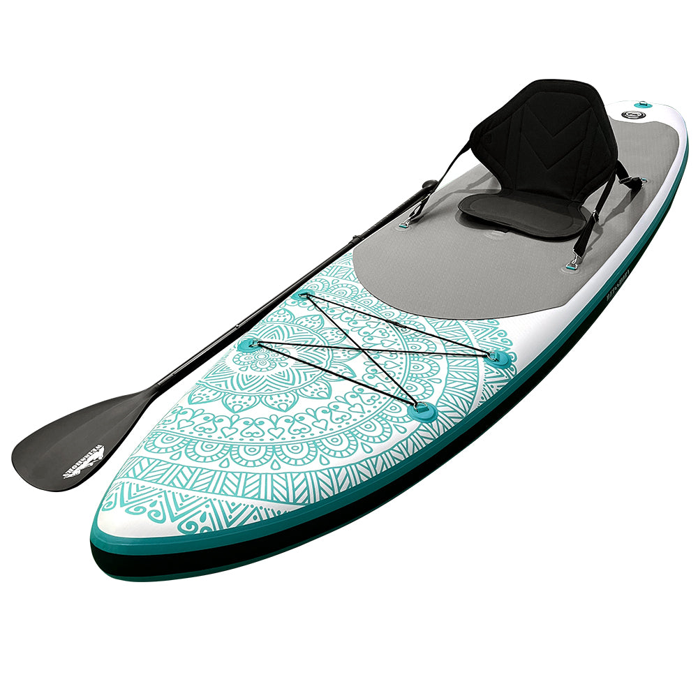 Weisshorn Inflatable Stand Up Paddle Board 10.6ft Green