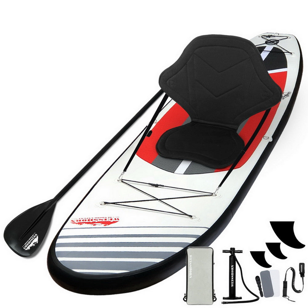 Weisshorn 11ft Inflatable SUP Paddleboard Kayak Black