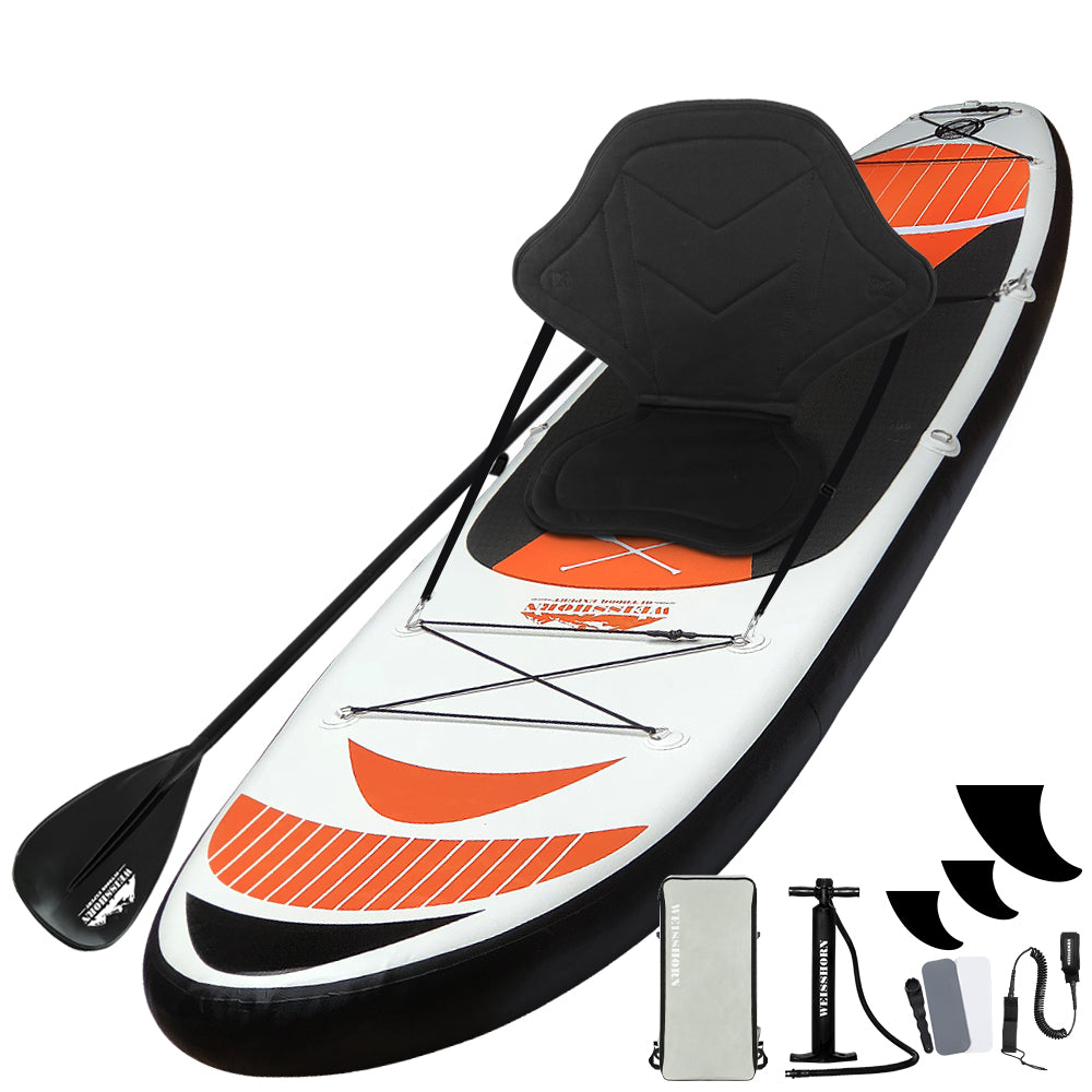 Weisshorn 11ft Inflatable Stand-Up Paddle Board Kayak Red