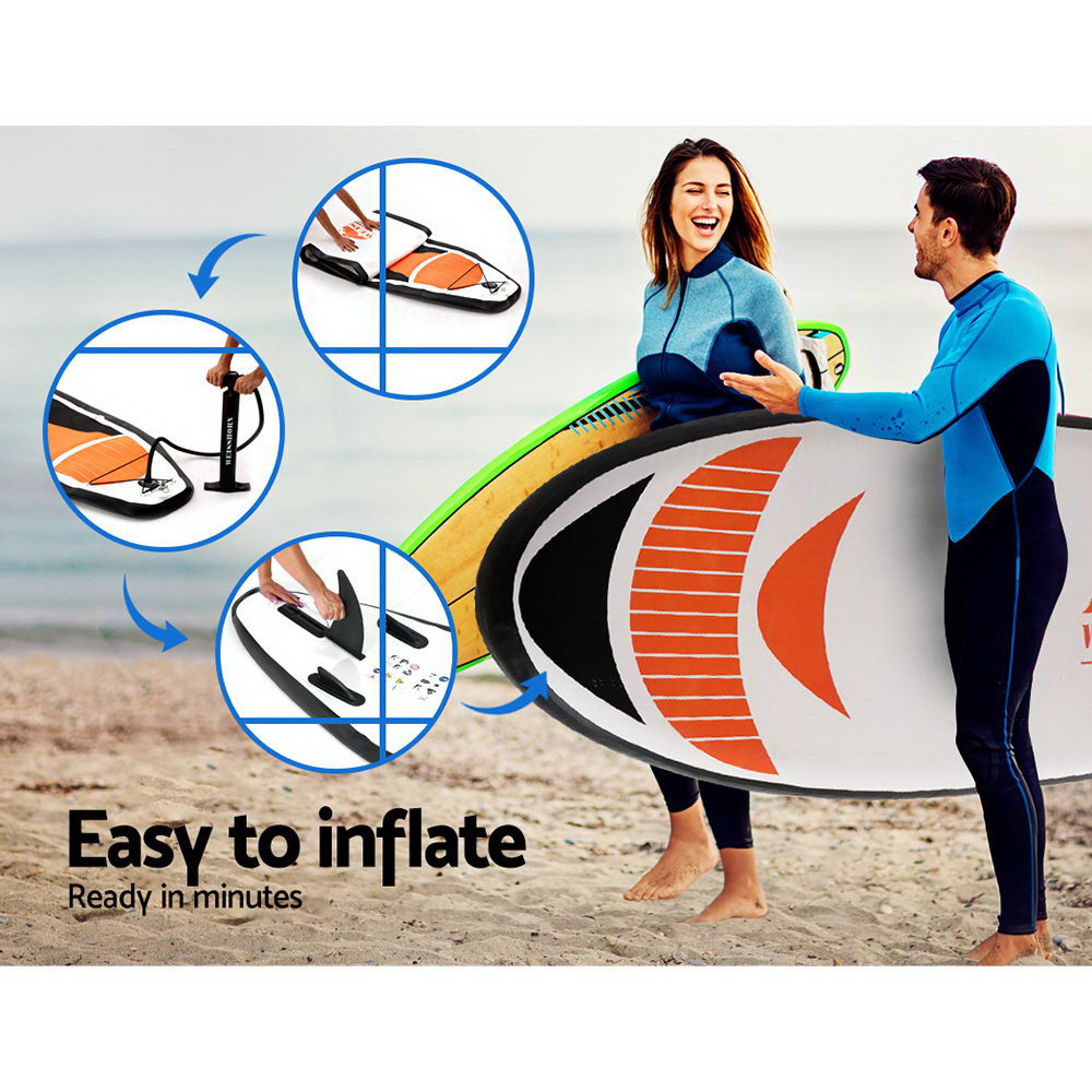 Weisshorn 11ft Inflatable Stand-Up Paddle Board Kayak Red