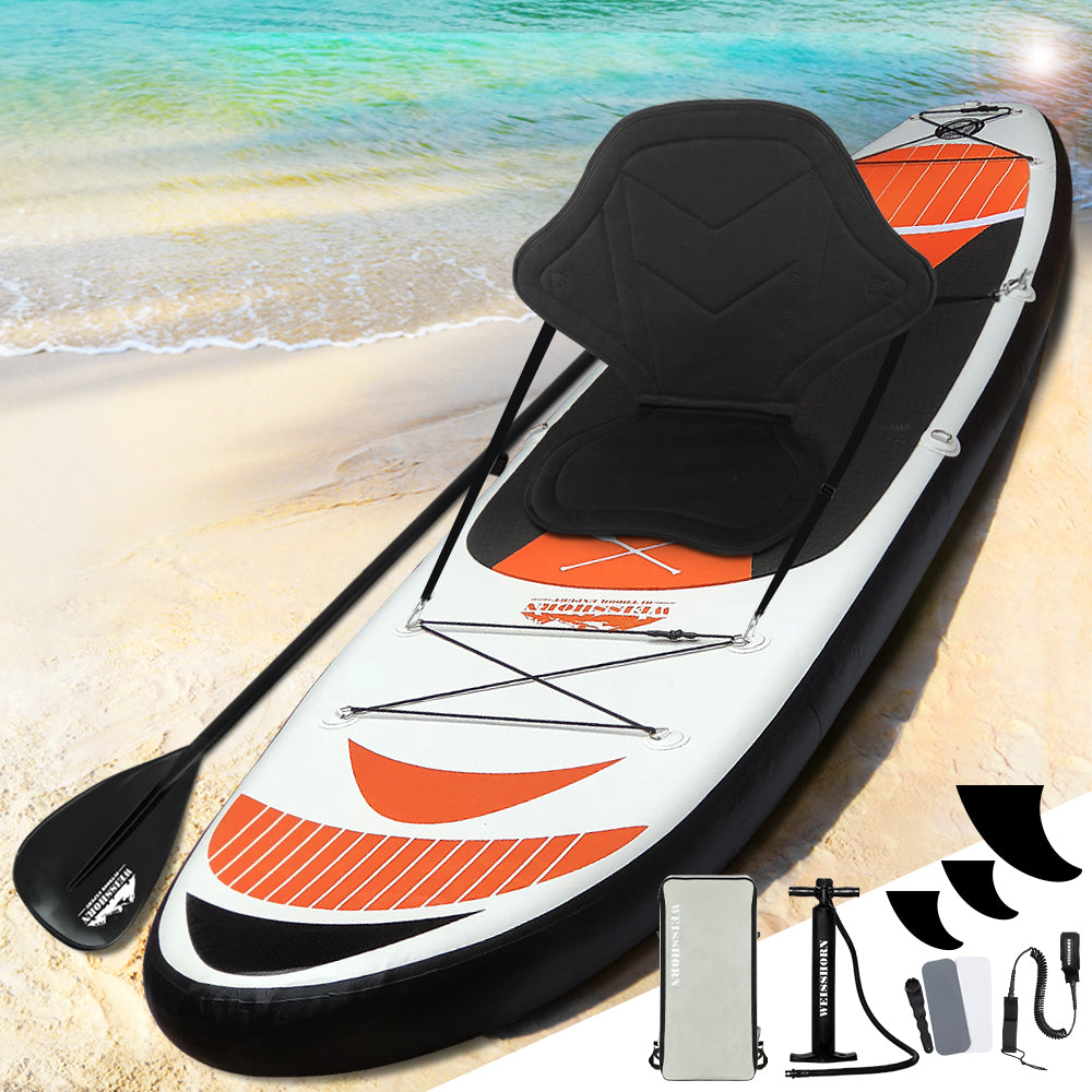 Weisshorn 11ft Inflatable Stand-Up Paddle Board Kayak Red