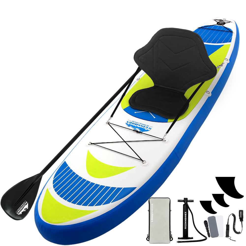 Weisshorn 11ft Inflatable Paddle Board SUP Kayak Yellow