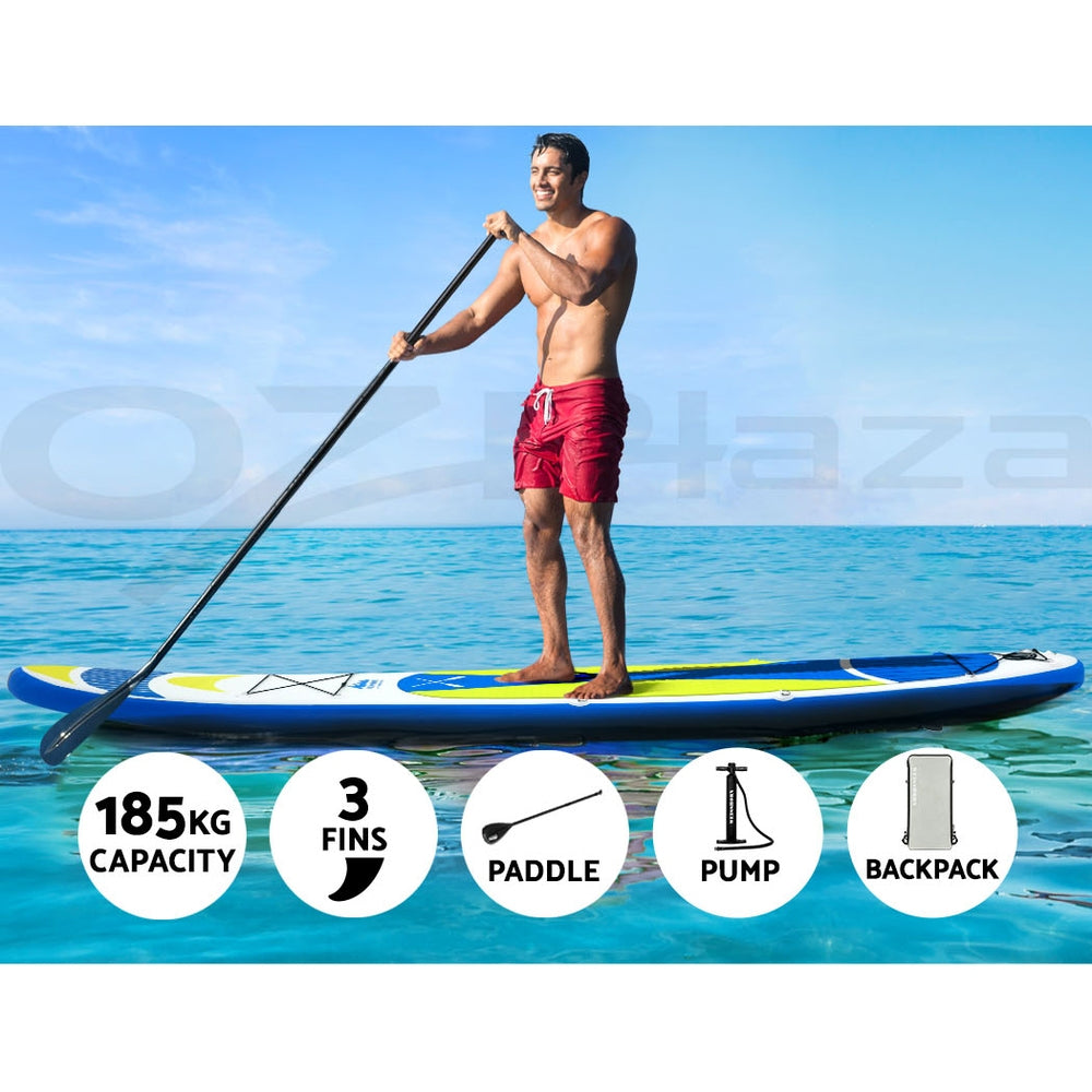 Weisshorn 11ft Inflatable Paddle Board SUP Kayak Yellow