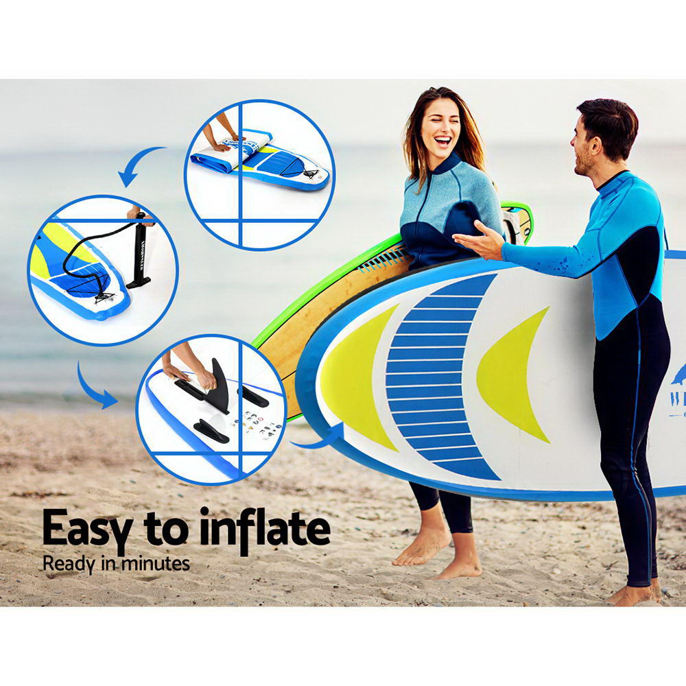 Weisshorn 11ft Inflatable Paddle Board SUP Kayak Yellow