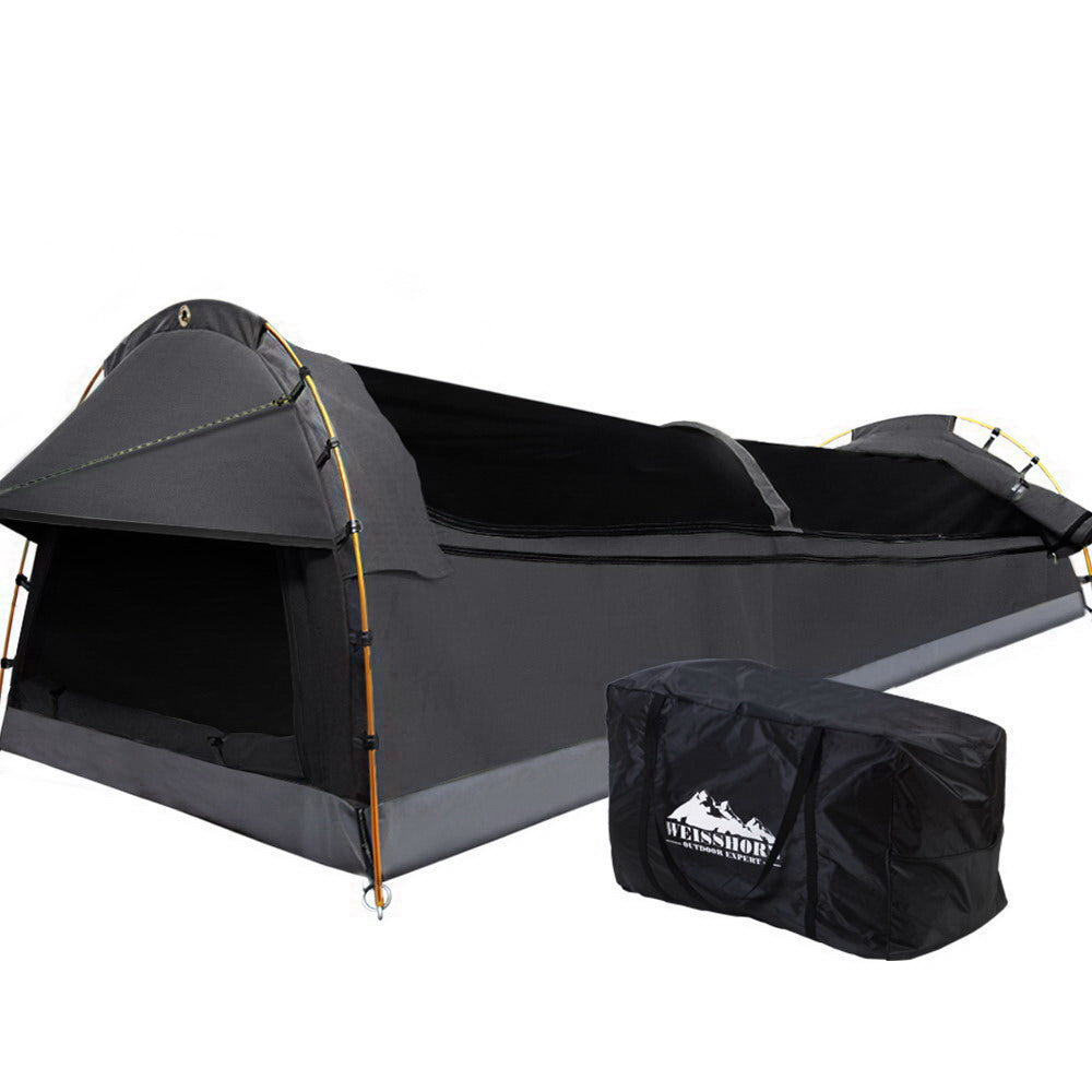Weisshorn Deluxe Double Swag Tent Canvas Dark Grey