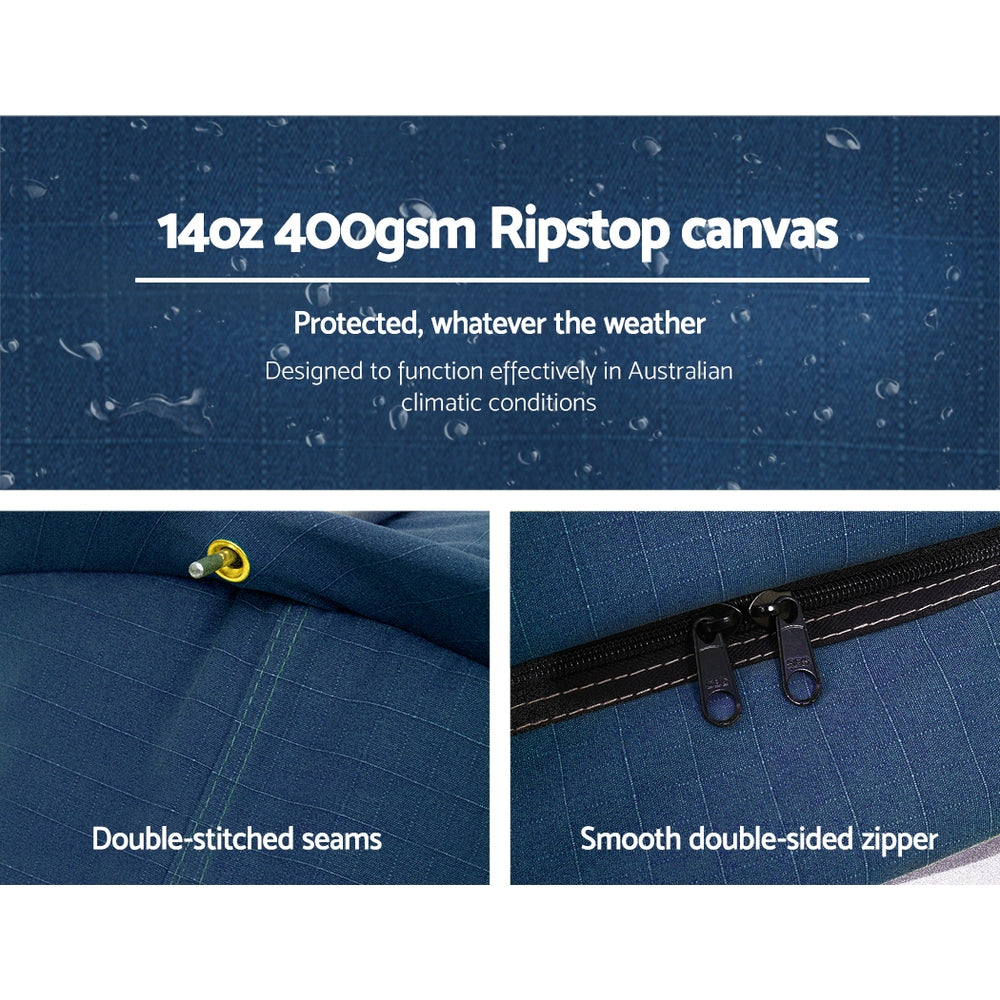 Weisshorn Double Swag Dome Tent Dark Blue Canvas