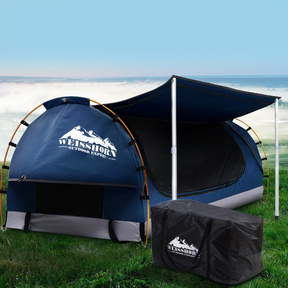 Weisshorn Double Swag Dome Tent Dark Blue Canvas
