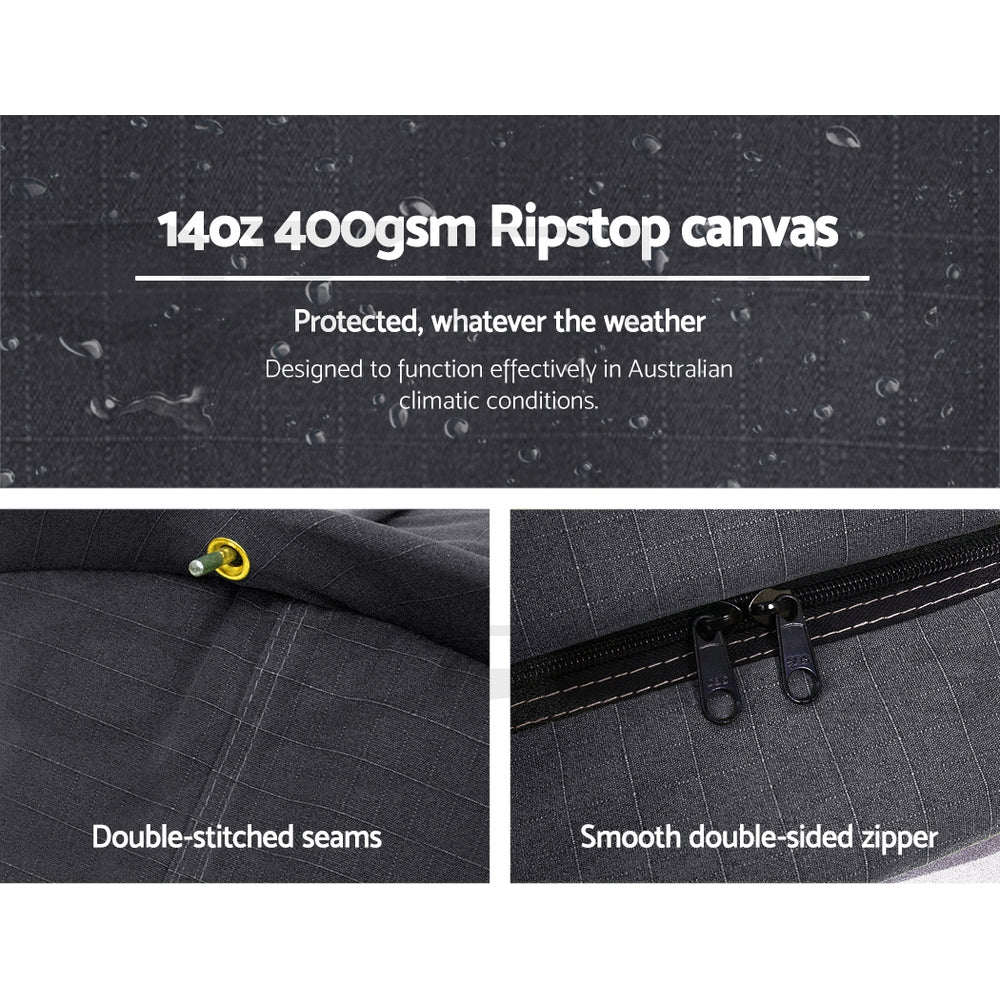 Weisshorn Double Swag Dome Tent Dark Grey Canvas