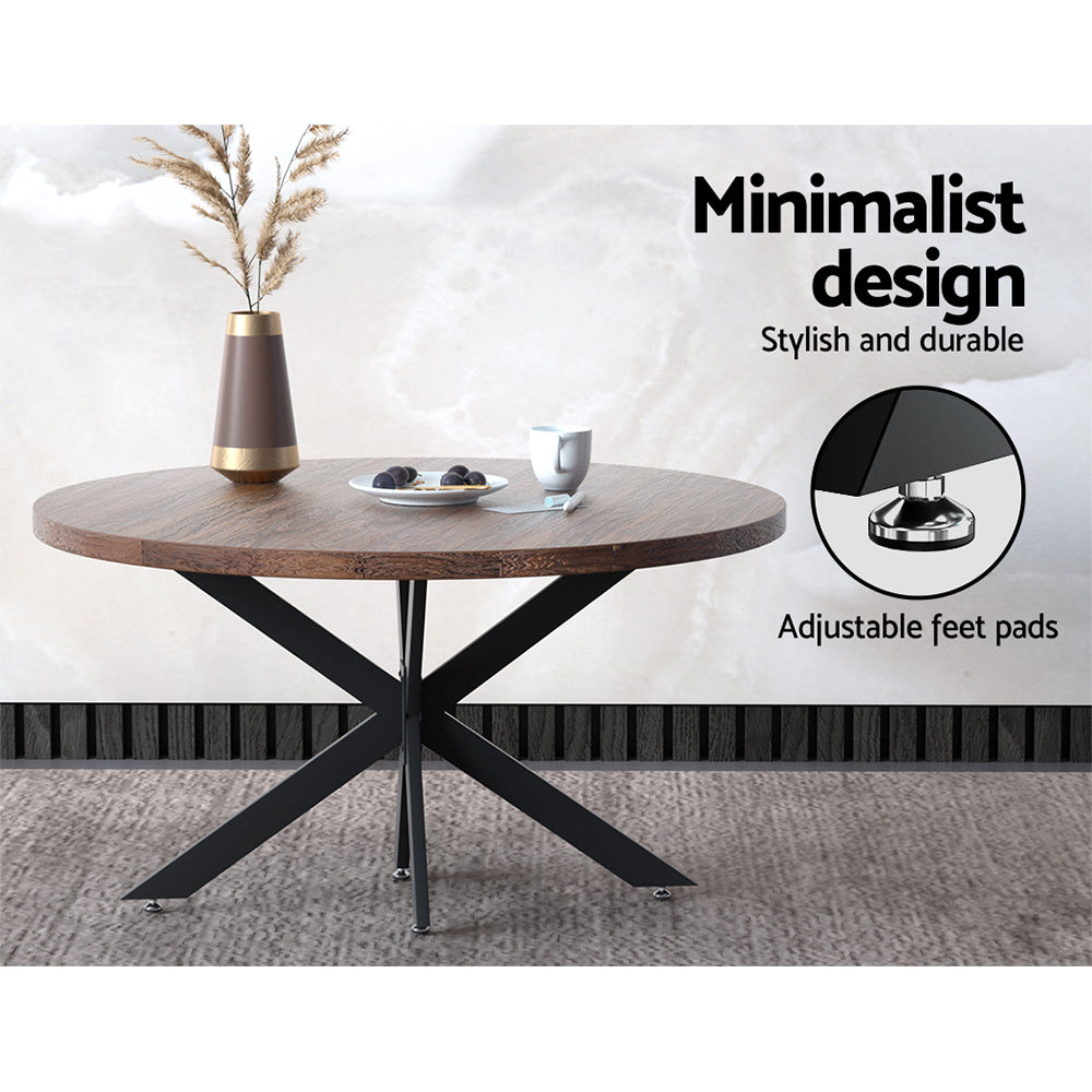 Starburst 120x68cm Metal Table Legs Black