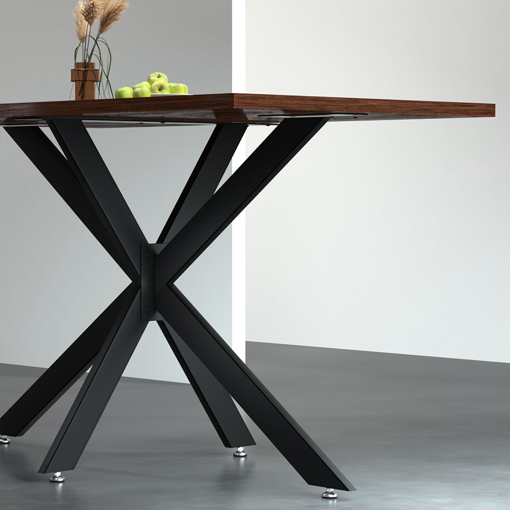 Starburst 150x78cm Metal Table Legs Black
