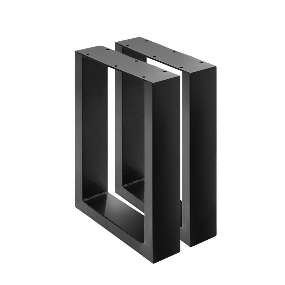 Artiss Rectangular Metal Table Legs 40x30cm Set of 2 Black