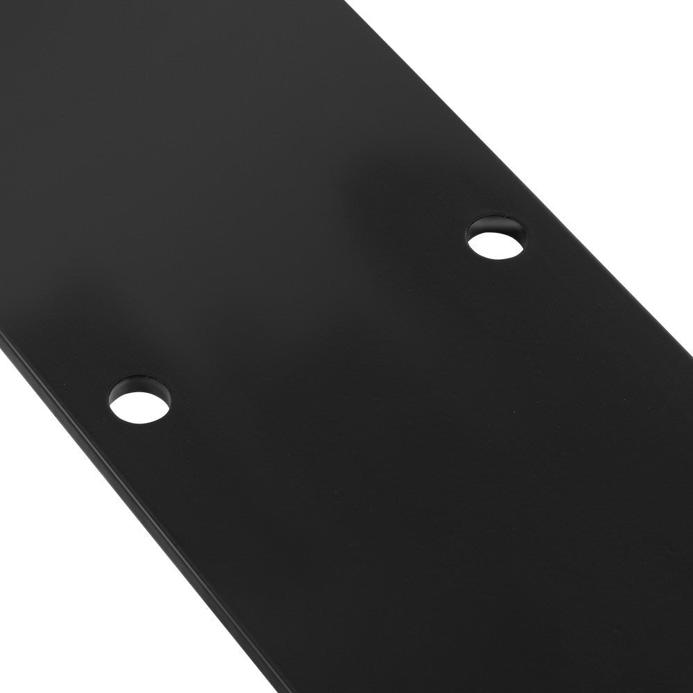 Rectangular Metal Table Legs 71x65cm Set of 2 Black