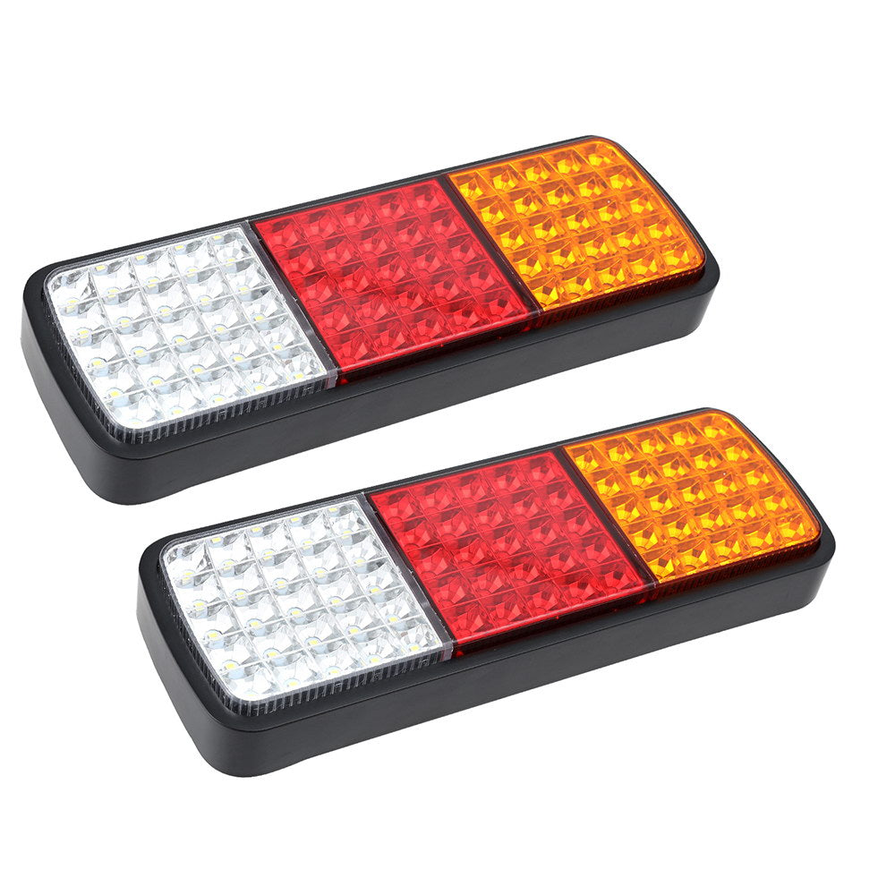 Giantz 75 LED Tail Lights Pair 12V Ute Trailer Caravan IP68 Waterproof