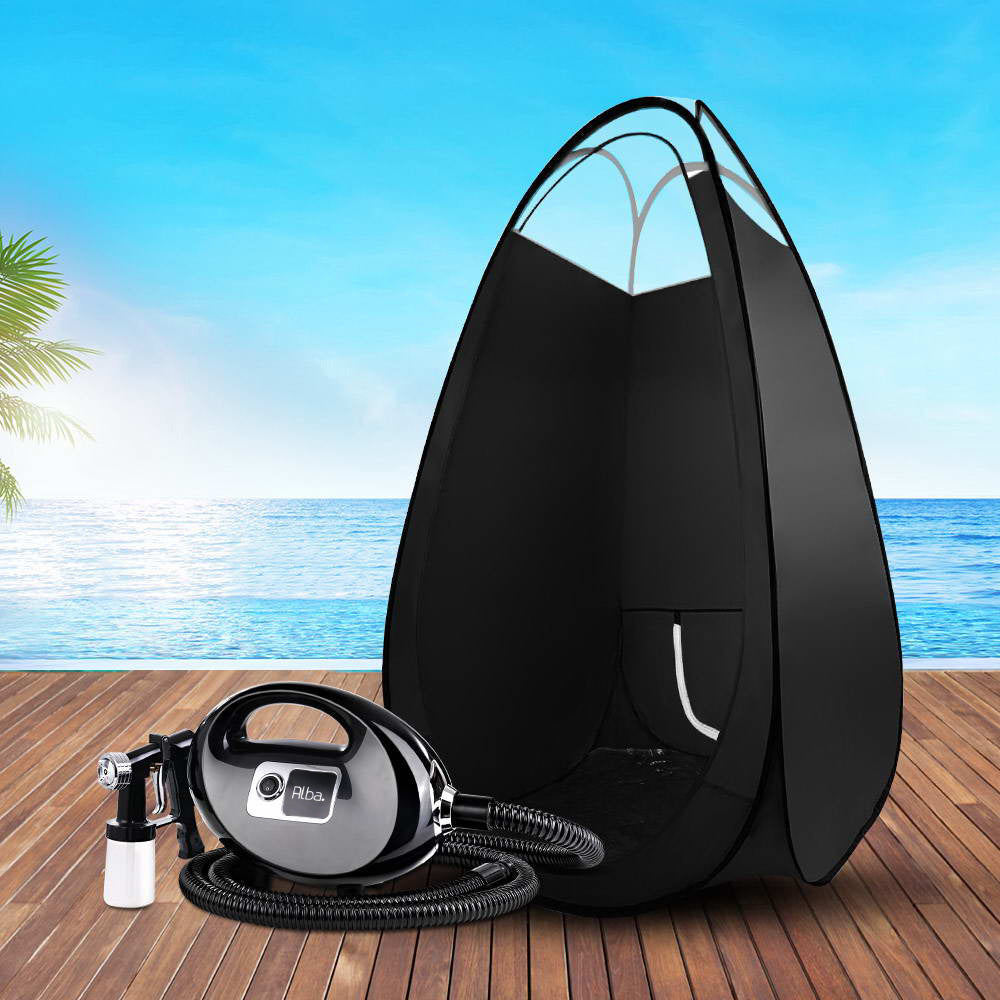 Alba Spray Tan Machine Kit HVLP System Black