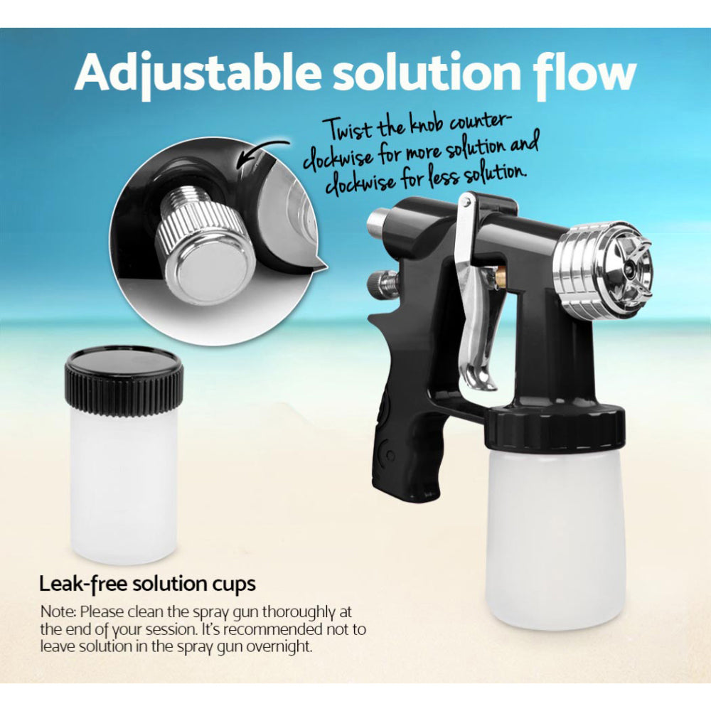 Alba 700W Spray Tan Machine Kit HVLP System Black