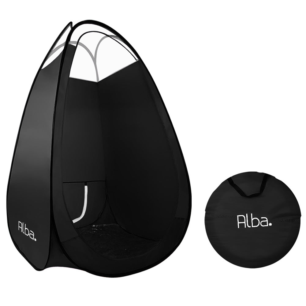 Portable Pop Up Spray Tanning Tent, 100 x 100 x 190cm - Black