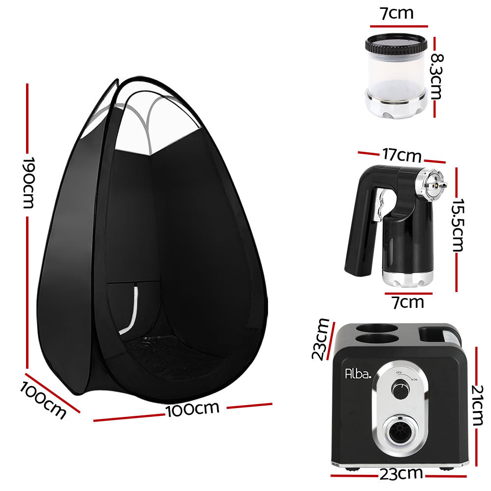 Alba Professional Spray Tan Machine HVLP System Black