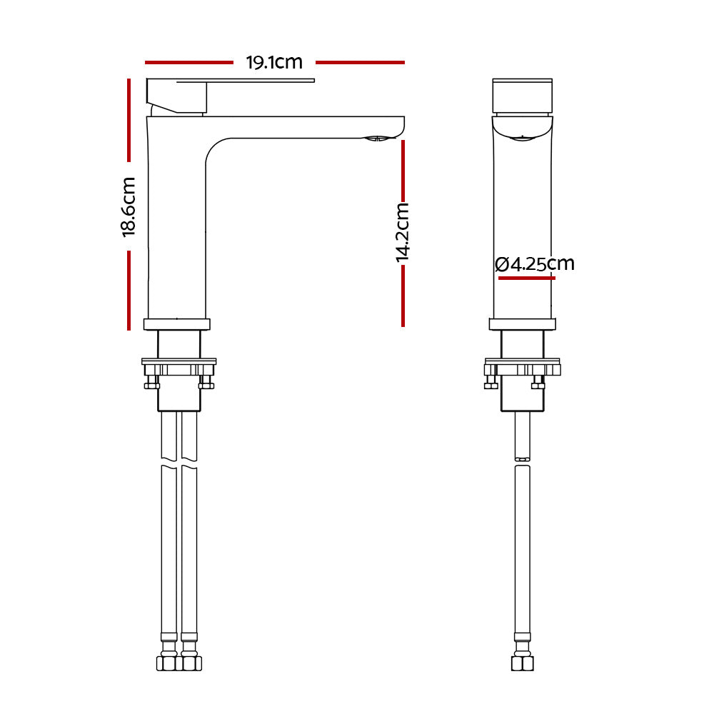 Chrome Brass Basin Mixer Tap Silver