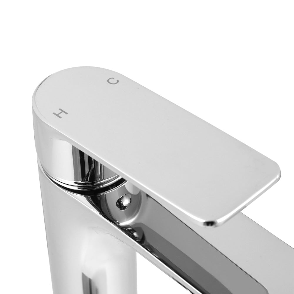 Chrome Brass Basin Mixer Tap Silver