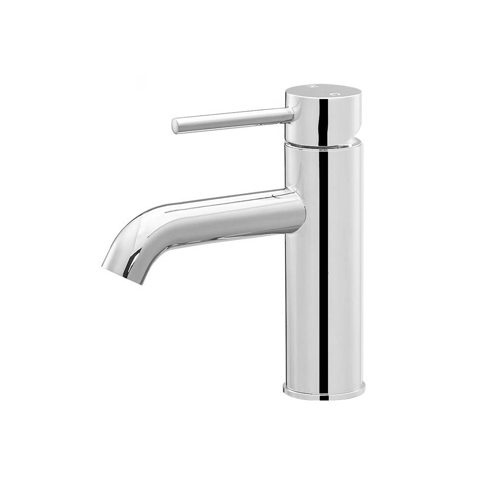 Ramos Basin Mixer Tap Round Brass Bathroom Faucet Chrome
